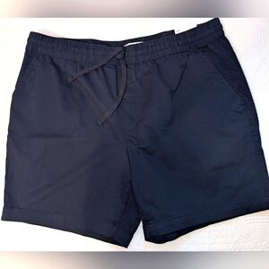 Sonoma Everyday Pull-on Shorts Mens XL Navy Blue Drawstring Cotton NEW